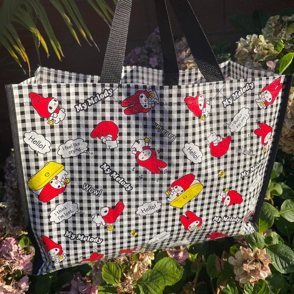 Sanrio My Melody Gingham Tote Bag